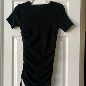 Zara black cotton mini dress